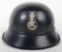 Third Reich Factory Guards Gladiator Pattern Steel Helmet