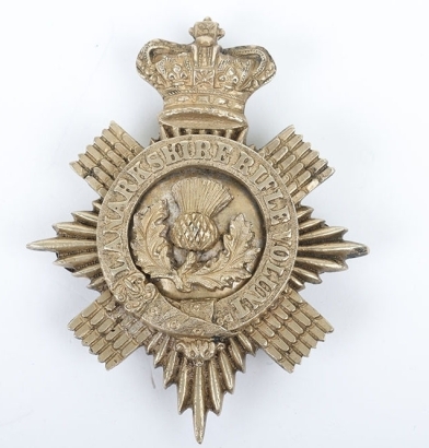 Victorian Lanarkshire Rifle Volunteers Officers Pouch Badge