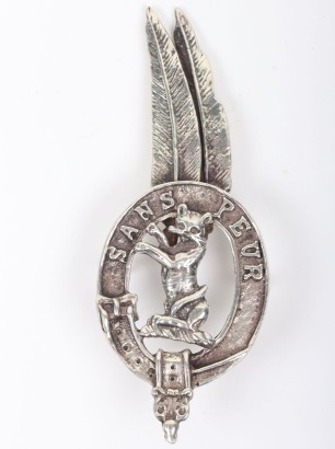 5th Caithness & Sutherland Seaforth Highlanders Officers Bonnet Badge