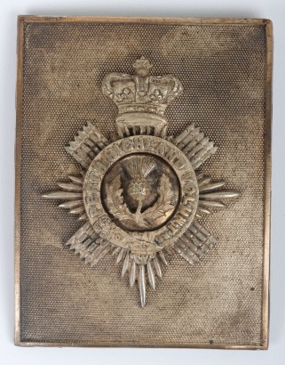 Victorian Perth Highland Volunteers Officers Shoulder Belt Plate