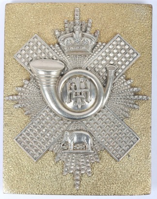 Victorian Highland Light Infantry Militia Battalions Officers Shoulder Belt Plate