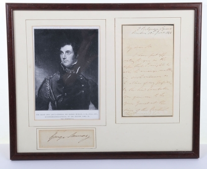 Peninsula War - Lieutenant General Sir George Murray G.C.B, F.R.S, Quartermaster General of the British Army in the Peninsula,