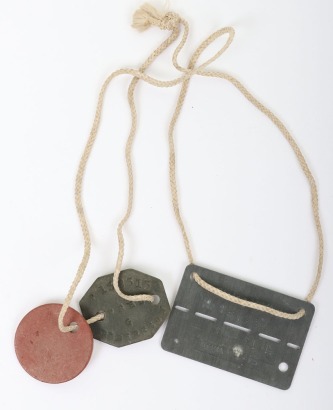 WW2 British Dog Tags & PoW Stalag VII/A Tag.