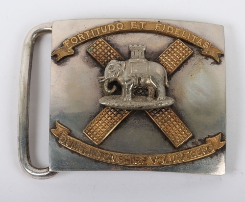 Scottish Dumbartonshire Volunteers Waist Belt Clasp 1887-1908