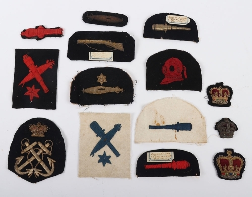 Grouping of Victorian and Edwardian Royal Navy Trade / Proficiency Badges