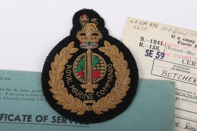 WW2 British 45 Royal Marine Commando Insignia Grouping - 3