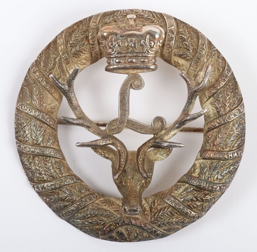 Scottish Seaforth Highlanders Plaid Brooch