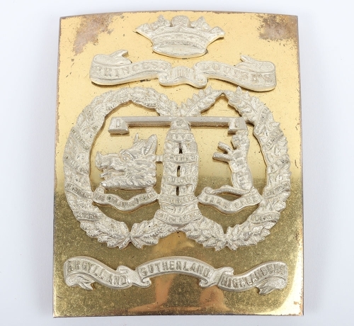 Scottish Princess Louise's Argyll and Sutherland Highlanders Shoulder Belt Plate