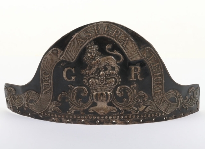 Rare Georgian Infantry Grenadier Fur Cap Plate 1770-85