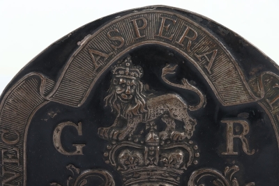 Rare Georgian Infantry Grenadier Fur Cap Plate 1770-85 - 2