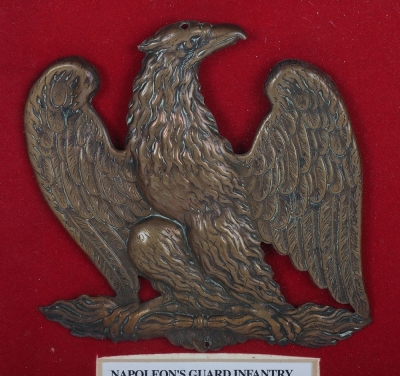 French Waterloo Period Guard Infantry Cartridge Box Plate - 2