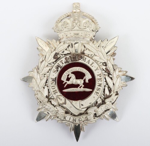 Kings Liverpool Regiment Volunteer Officers Helmet Plate c1902-08.