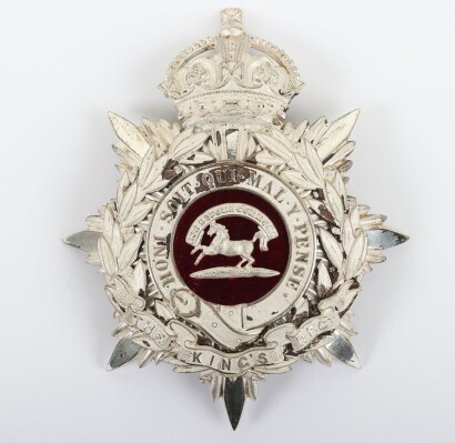 Kings Liverpool Regiment Volunteer Officers Helmet Plate c1902-08.