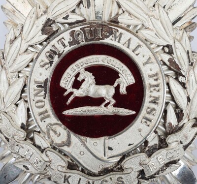 Kings Liverpool Regiment Volunteer Officers Helmet Plate c1902-08. - 2