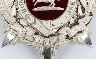 Kings Liverpool Regiment Volunteer Officers Helmet Plate c1902-08. - 3