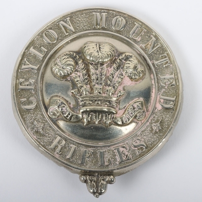 Ceylon Mounted Rifles Martingale Badge