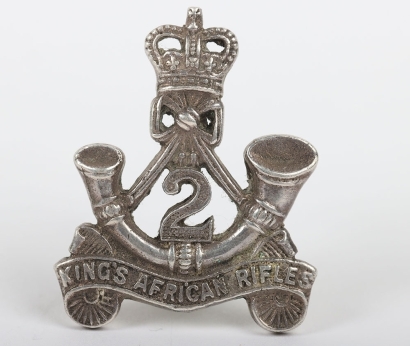 2nd (Nyasaland) Kings African Rifles Hallmarked Silver Beret Badge,