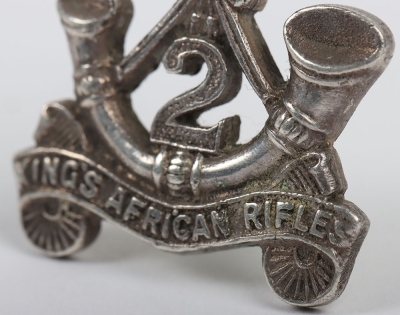 2nd (Nyasaland) Kings African Rifles Hallmarked Silver Beret Badge, - 7