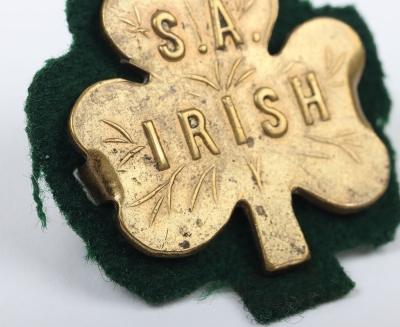 Scarce South African Irish Cap Badge - 5