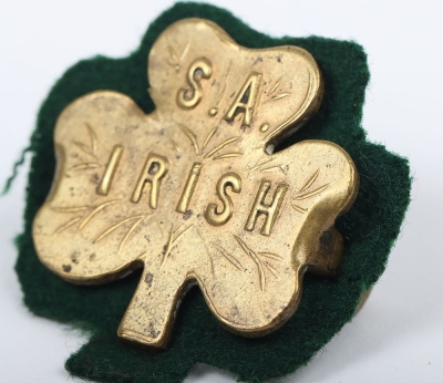 Scarce South African Irish Cap Badge - 6
