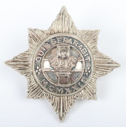 Hallmarked Silver 4th / 7th Dragoons Officers Cap Badge