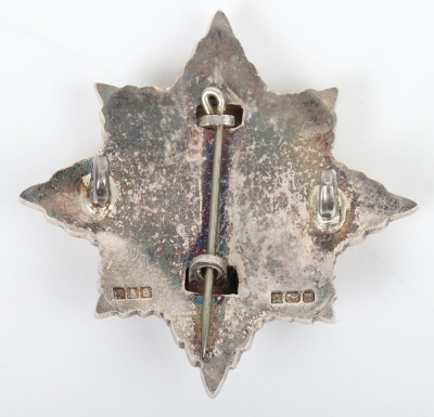 Hallmarked Silver 4th / 7th Dragoons Officers Cap Badge - 2