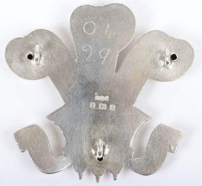 Hallmarked Silver Officers Cavalry Arm Badge - 2