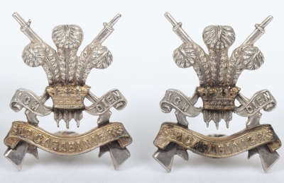 3rd Carabiniers Officers Cap and Collar Badge Set - 2