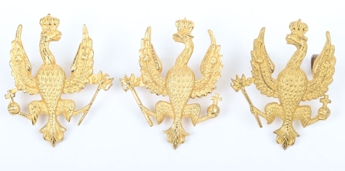14th Kings Hussars Officers Cap and Collar Badge Set