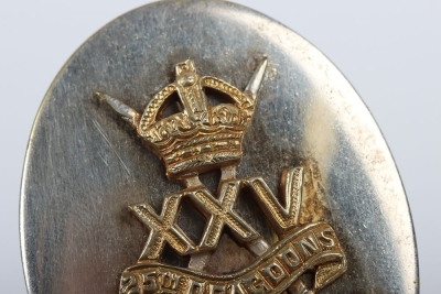 Scarce WW2 War Raised 25th Dragoons Senior NCO&rsquo;s Arm Badge - 5