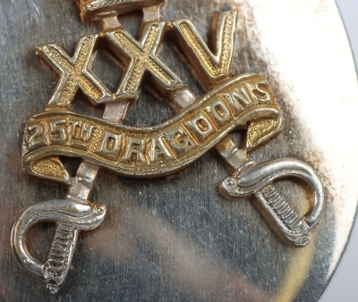 Scarce WW2 War Raised 25th Dragoons Senior NCO&rsquo;s Arm Badge - 6