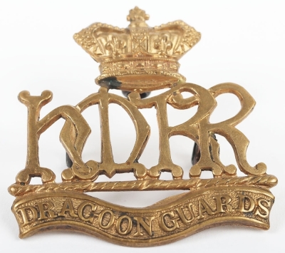 Boer War Reserve Regiment Dragoon Guards Cap and Shoulder Titles Set - 6