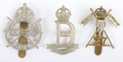 WW2 British War Raised Cavalry Cap Badges