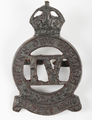 4th Queens Own Hussars Officers Cap Badges - 6