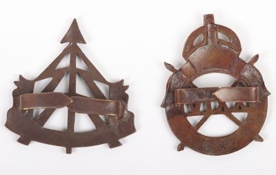 WW2 War Raised 24th Lancers Officers Cap Badge - 2