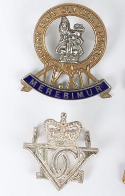 5x British Cavalry Regiments Officers Cap Badges - 3