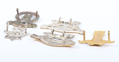 5x British Cavalry Regiments Officers Cap Badges - 6