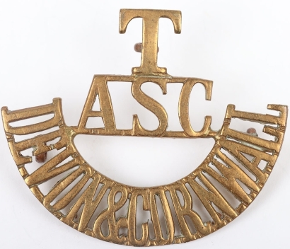 Scarce Army Service Corps Devon & Cornwall Territorial Shoulder Title