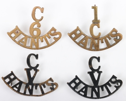 Grouping of Shoulder Titles of Hampshire Regiment Interest