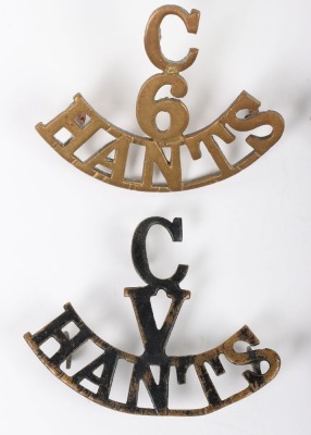 Grouping of Shoulder Titles of Hampshire Regiment Interest - 2
