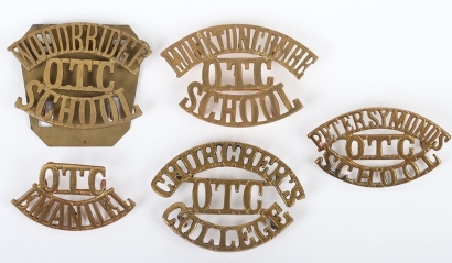 Grouping of Schools and OTC Shoulder Titles