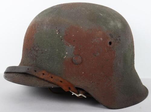 German Army Camouflaged Steel Combat Helmet