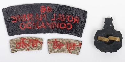WW2 Royal Marines Badge and Insignia Grouping - 4