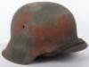 German Army Camouflaged Steel Combat Helmet - 2