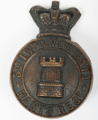 Victorian 5th Isle of Wight Princess Beatrice&rsquo;s Volunteer Battalion Hampshire Regiment Glengarry Badge