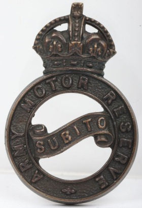 Army Motor Reserve Officers Cap Badge