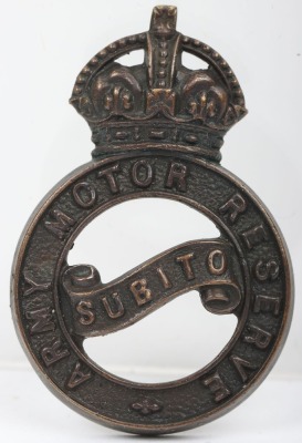Army Motor Reserve Officers Cap Badge