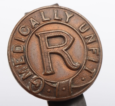WW1 Medically Unfit Lapel Badge - 3