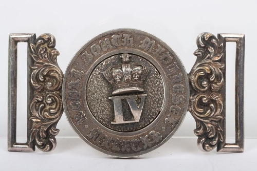 Victorian 4th Royal South Middlesex Militia Officers Waist Belt Clasp
