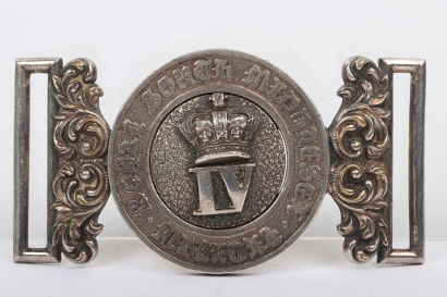 Victorian 4th Royal South Middlesex Militia Officers Waist Belt Clasp